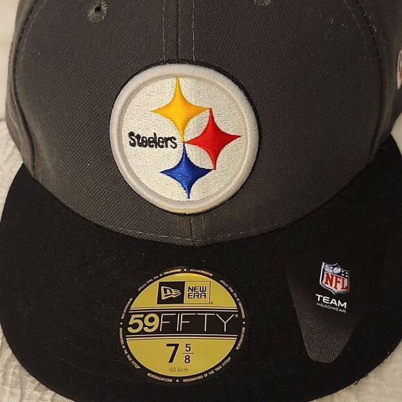 New Era 59FIFTY Pittsburgh Steelers Low Profile Fitted 7 5/8 Hat - NEW - Picture 2 of 8